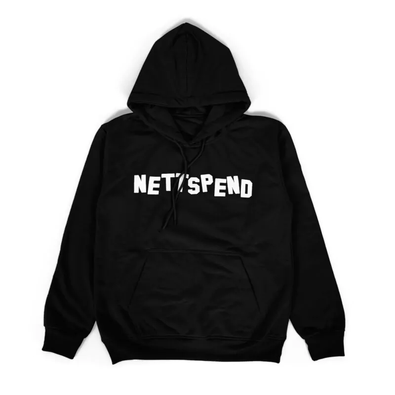 Black Nettspend hoodie with white logo