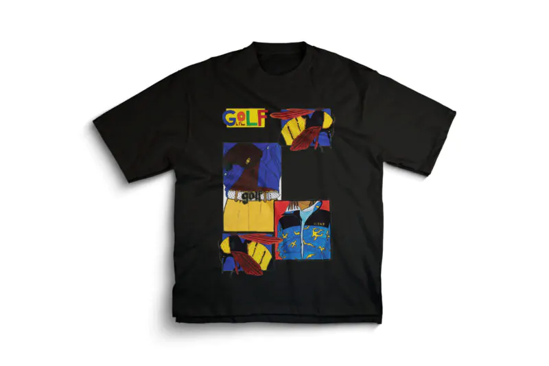 Tyler the Creator Golf Le Fleur Artistic Graphic T-Shirt - Black
