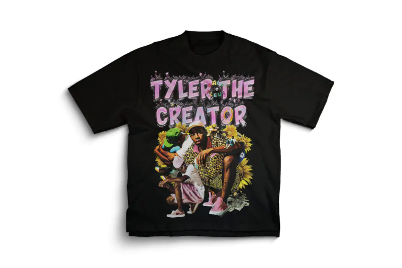 Tyler the Creator Golf Le Fleur Floral T-Shirt - Black
