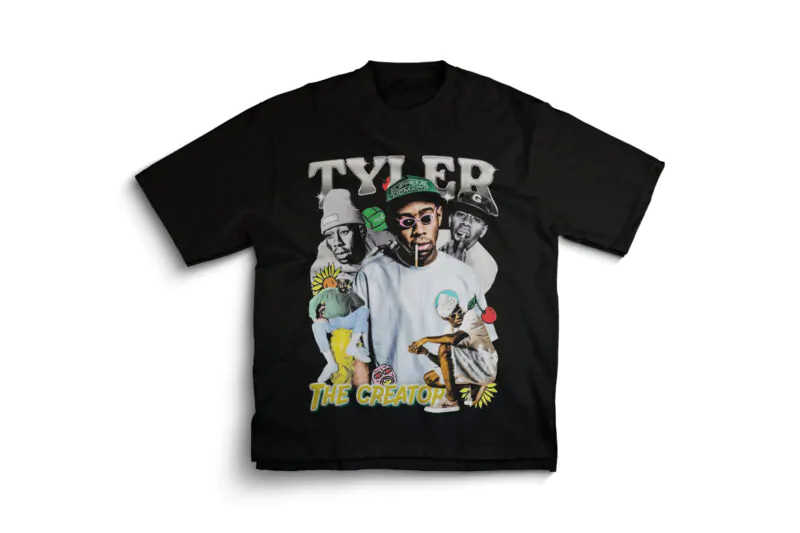 Tyler the Creator Collage Graphic T-Shirt - Black