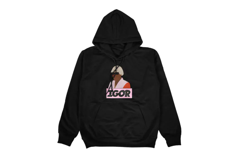 Tyler the Creator IGOR Cartoon Graphic Hoodie - Black
