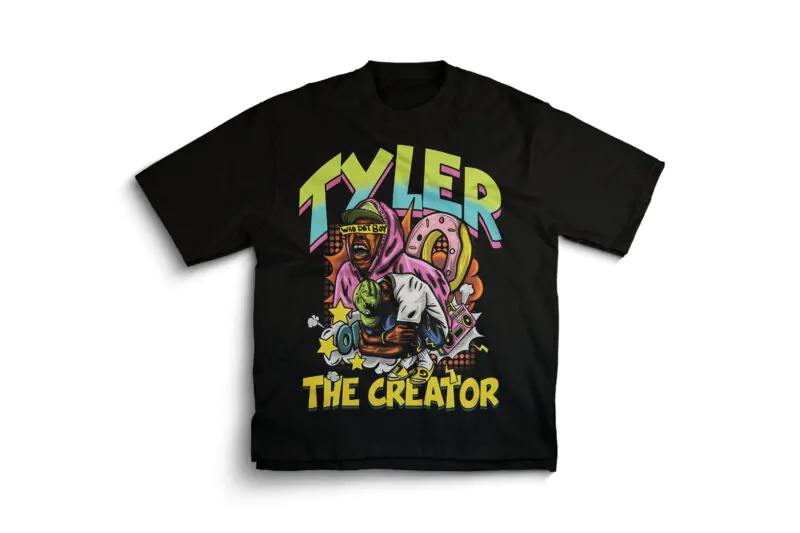 Tyler the Creator Who Dat Boy Graphic T-Shirt - Black