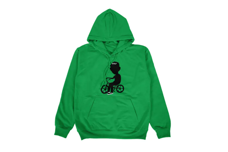 Tyler the Creator Wolf Album Silhouette Hoodie - Green
