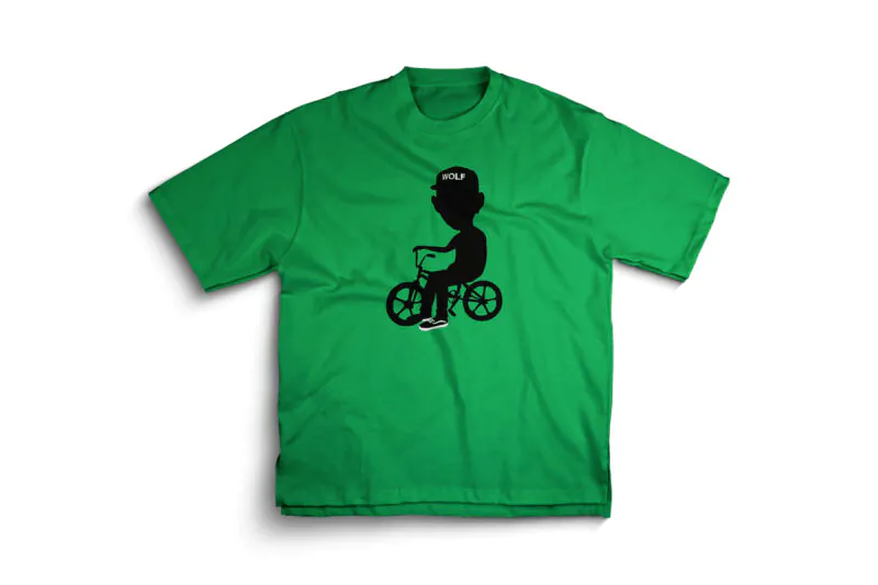 Tyler the Creator Wolf Album Silhouette T-Shirt - Green
