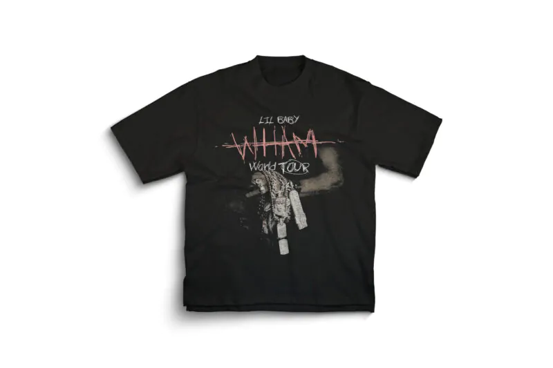 Lil Baby Wham World Tour Graphic Tee - Black
